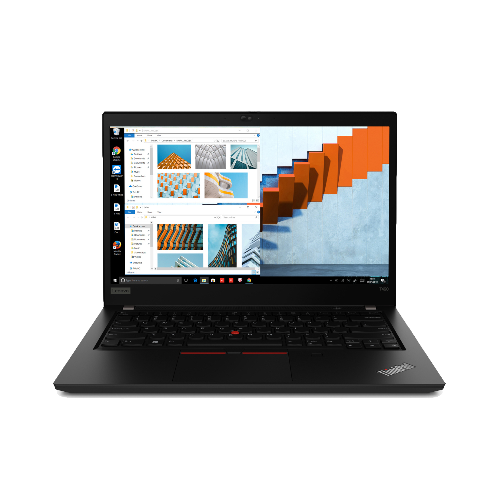 Wie neu: Lenovo ThinkPad T490 i5 8. Generation, 12 GB, 256 GB SSD, 14" Full HD, UHD Graphics 620, Win 11 Pro | Refurbished