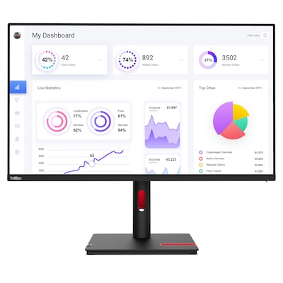 Thumbnail - Lenovo ThinkVision T32p-30, 4k-UHD, IPS, 4ms, HDMI, USB-C DisplayPort, Campus Exklusiv