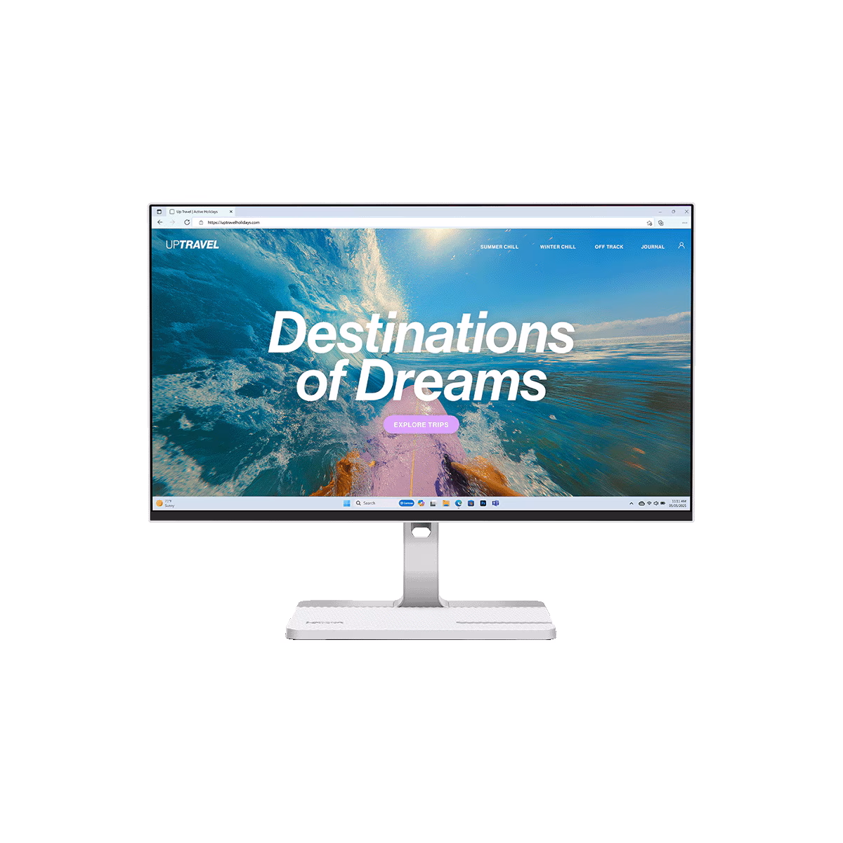 Lenovo L24D-4C Business Monitor - Cloud Grey - 23,8" Full-HD, IPS, 144Hz, 250 Nits, HDMI, USB-C, DP