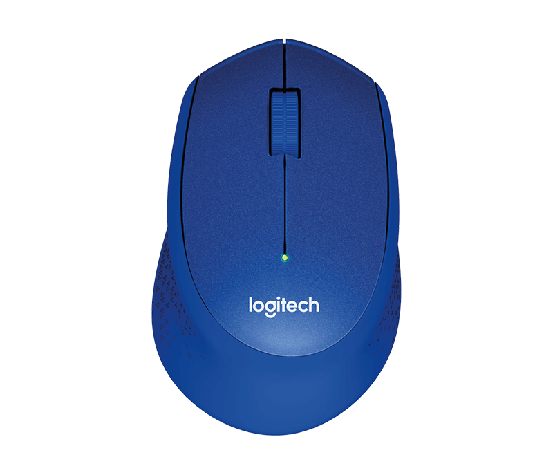 Logitech M330 Silent Plus Maus, blau Computer-Maus