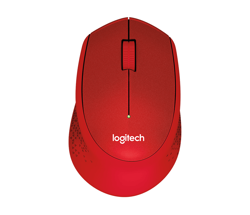Logitech M330 Silent Plus Maus, rot Computer-Maus