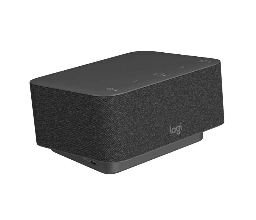 Logitech Logi Dock, All-in-one-USB-C-Dockingstation Bedienelemente für Videokonferenzen und Freisprecheinrichtung, UC ze...