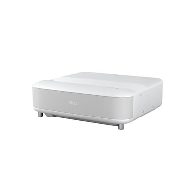 Epson EH-LS650W Ultrakurzdistanz Laser-Beamer, 4K PRO-UHD integrierte Android TV-Plattform für ultimatives Heimkino, weiß