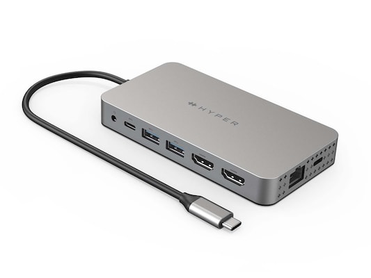 HyperDrive Dual 4K HDMI 10-in-1 USB-C Travel Dock für MacBook