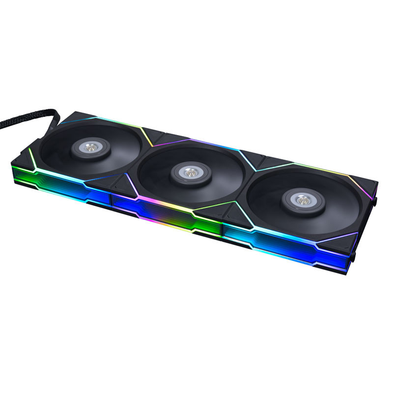 Thumbnail - Lian Li UNI FAN TL schwarz 3er-Pack inkl. Controller | 120mm Gehäuselüfter
