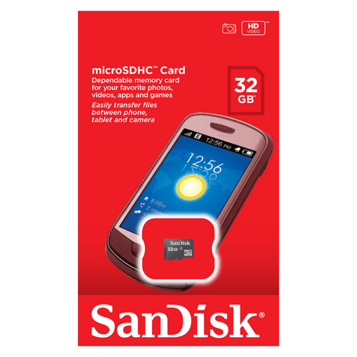 SanDisk 32GB microSD Speicherkarte Class 4 Speicherkarte Image