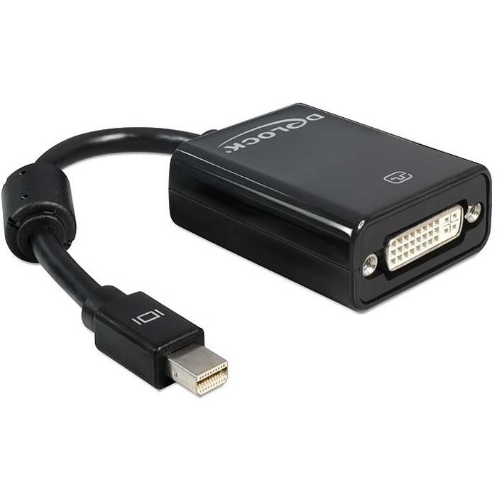 Delock Adapter mini Displayport Stecker > DVI Buchse schwarz