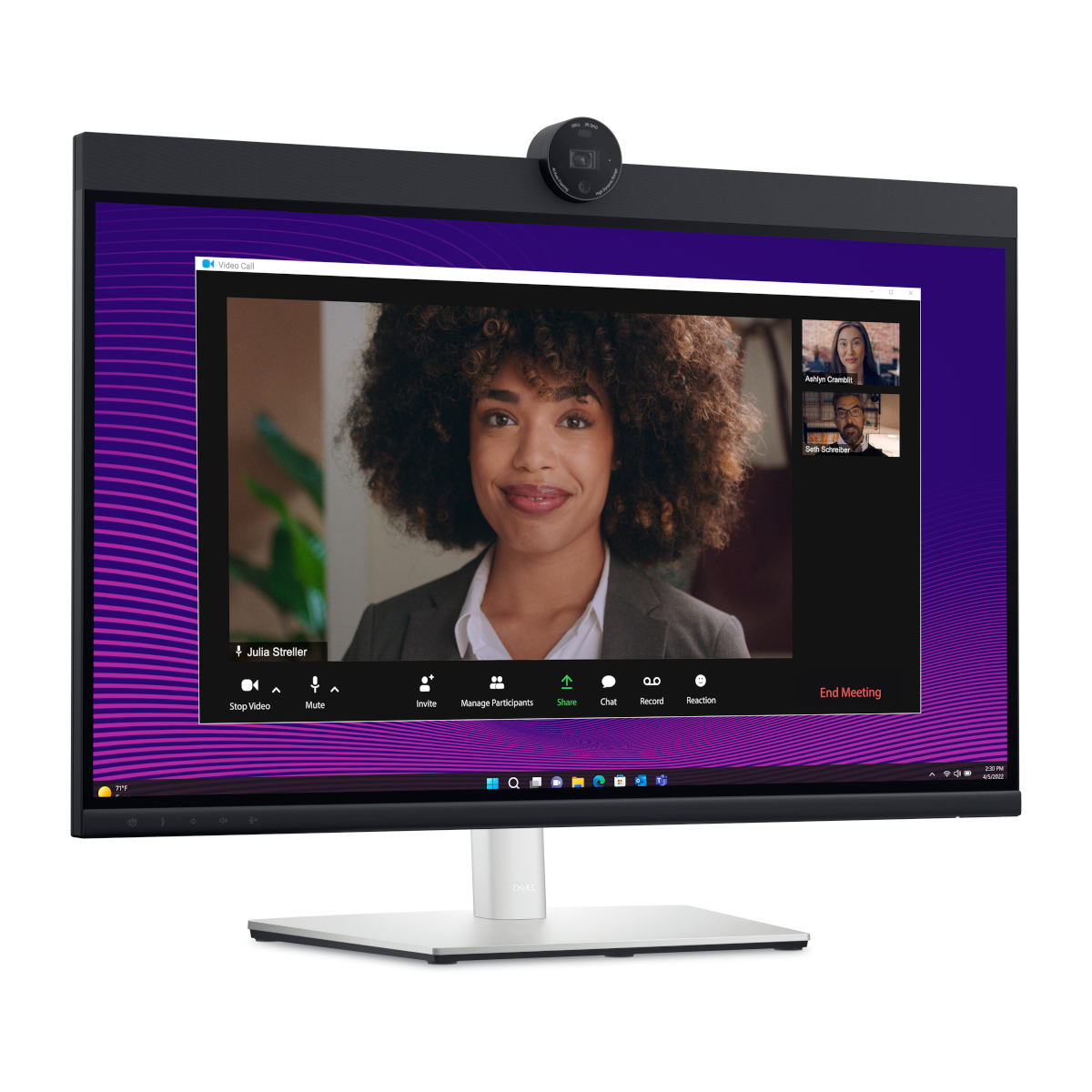 LCD DELL-P2724DEB 27" Video Conferencing Monitor QHD , 350 cd/m² 1000:1 5 ms HDMI DisplayPort USB-C Lautsprecher