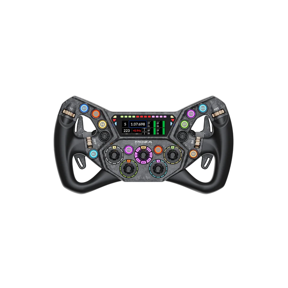 MOZA KS Pro Sim Racing Lenkrad Sim-Racing Lenkrad aus Aluminium mit HD Bildschirm