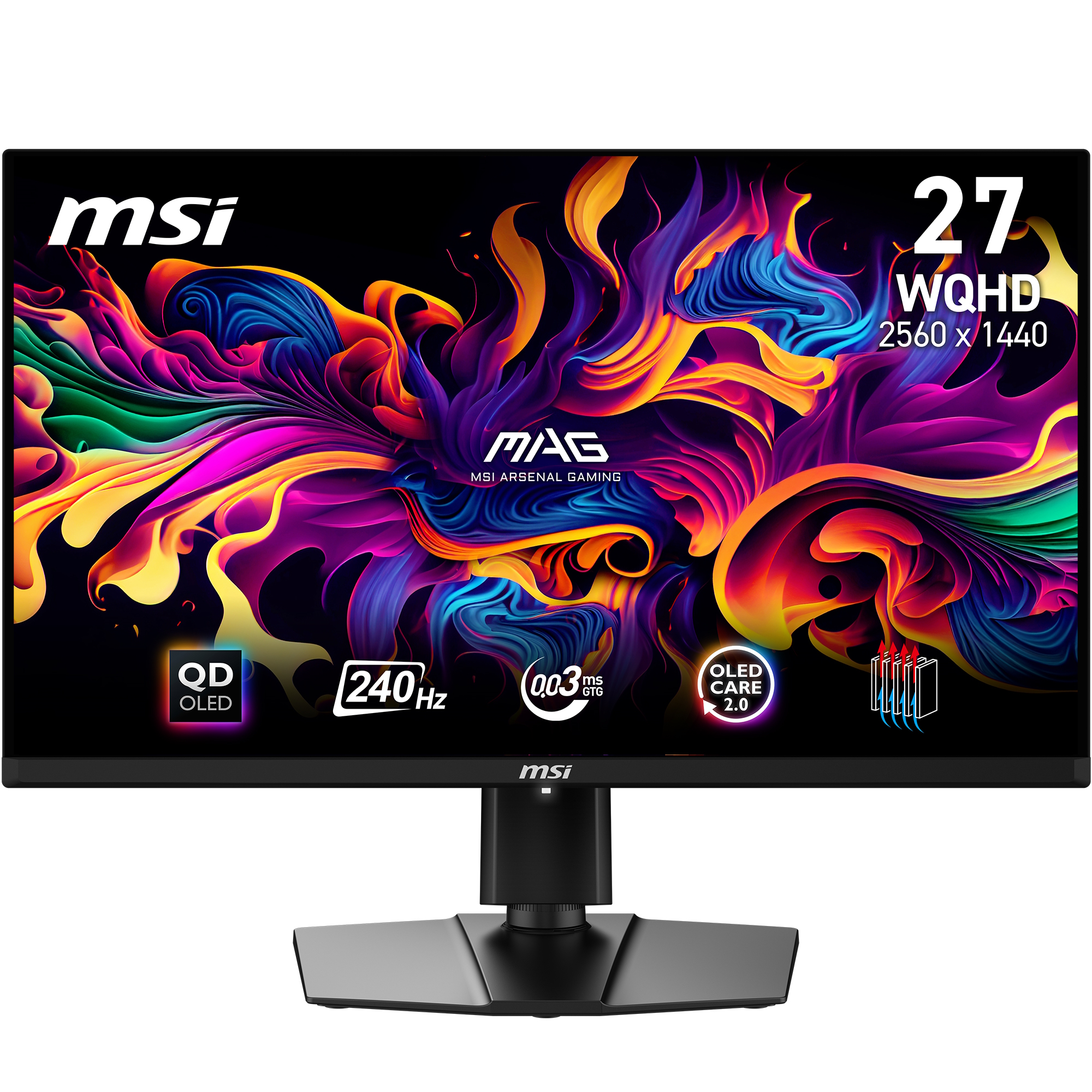MSI MAG 271QPXDE QD-OLED E2 Gaming Monitor - 240Hz, 0,03 B-Ware MSI OLED Care 2.0, HDMI 2.1 mit 48Gbps Bandbreite, 120Hz...