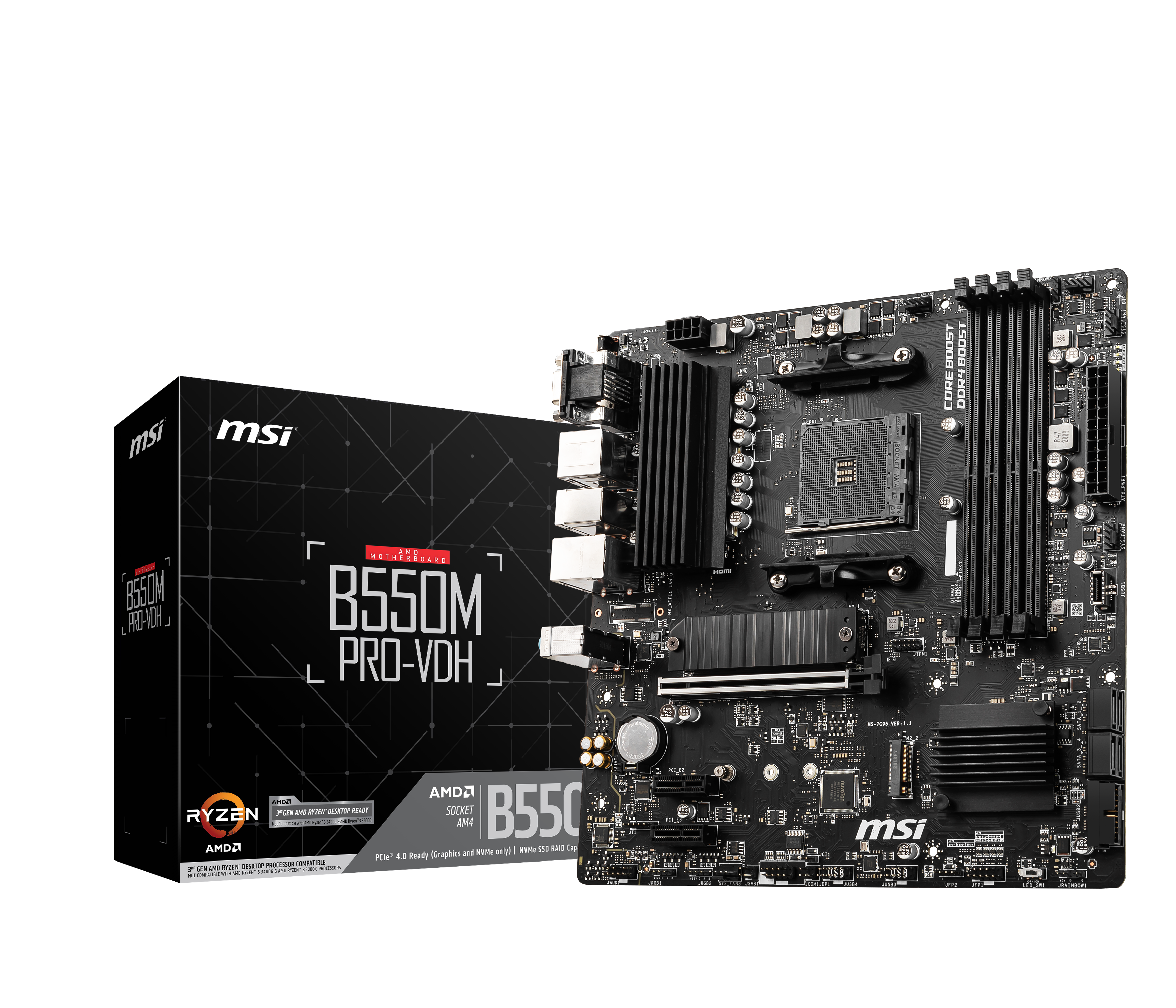 MSI B550M Pro-VDH Mainboard Sockel AM4
