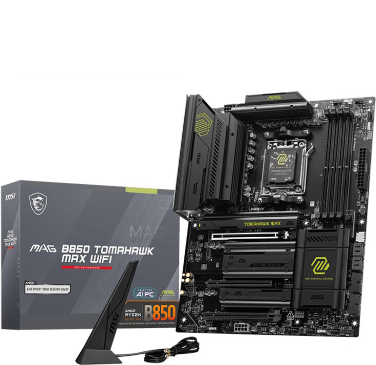 MSI MAG B850 TOMAHAWK MAX WIFI motherboard