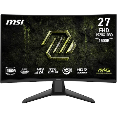 MSI MAG 274CF X24 - 27 Zoll Gaming Monitor 240HZ, 0,5 ms GtG, Curved Rapid VA Panel