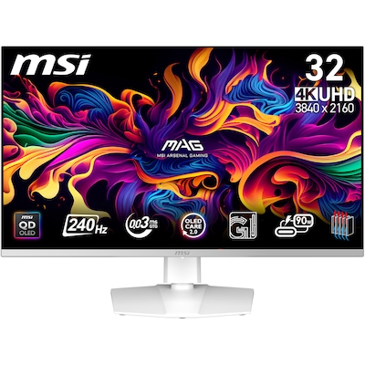 MSI MPG 321URXWDE QD-OLED Gaming Monitor - 4K UHD, 240Hz, 0,03ms
