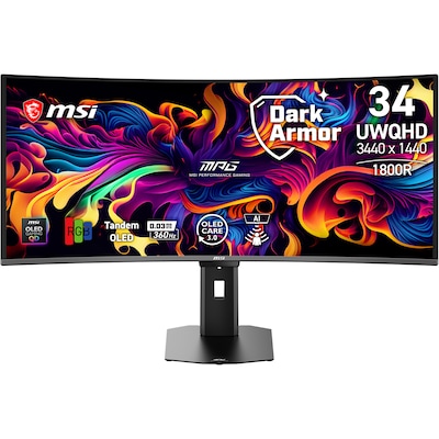 MSI MPG 341CQRDE QD-OLED X36 Gaming Monitor - 360Hz, 0,03ms GtG