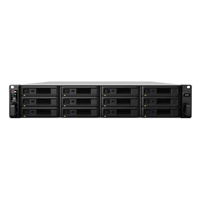 Thumbnail - Synology SA3410 Rack-NAS 12-Bay 2,5"/3,5" SATA HDD/SSD, 2x 10 GbE + 5x GbE LAN, 2x USB 3.0, 2x PCIe-x8, 16GB RAM