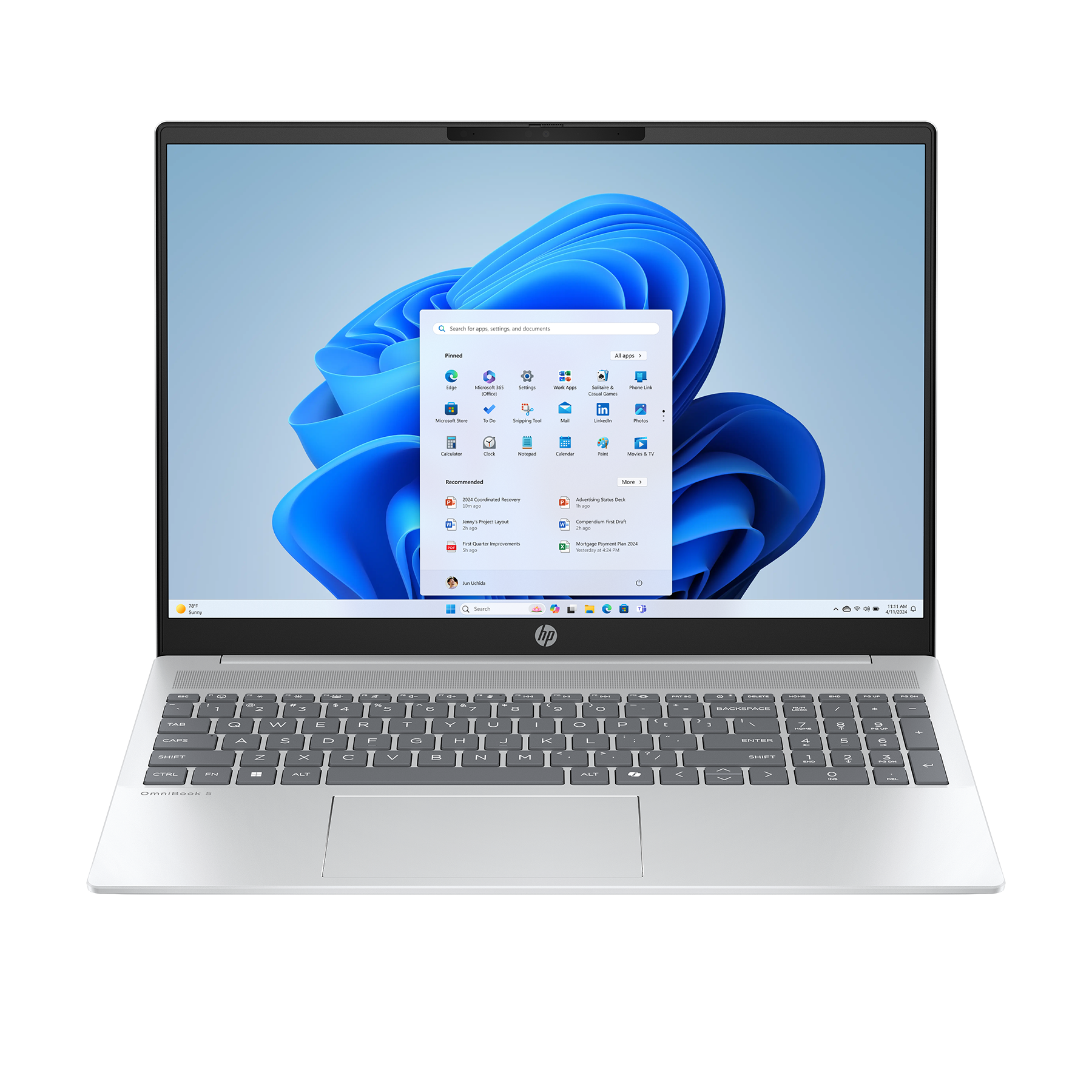 HP OmniBook 5 16-ba1153ng 16" WUXGA IPS 300 Nits, Intel Core i5-1334U, 16GB RAM, 512GB SSD, Windows 11