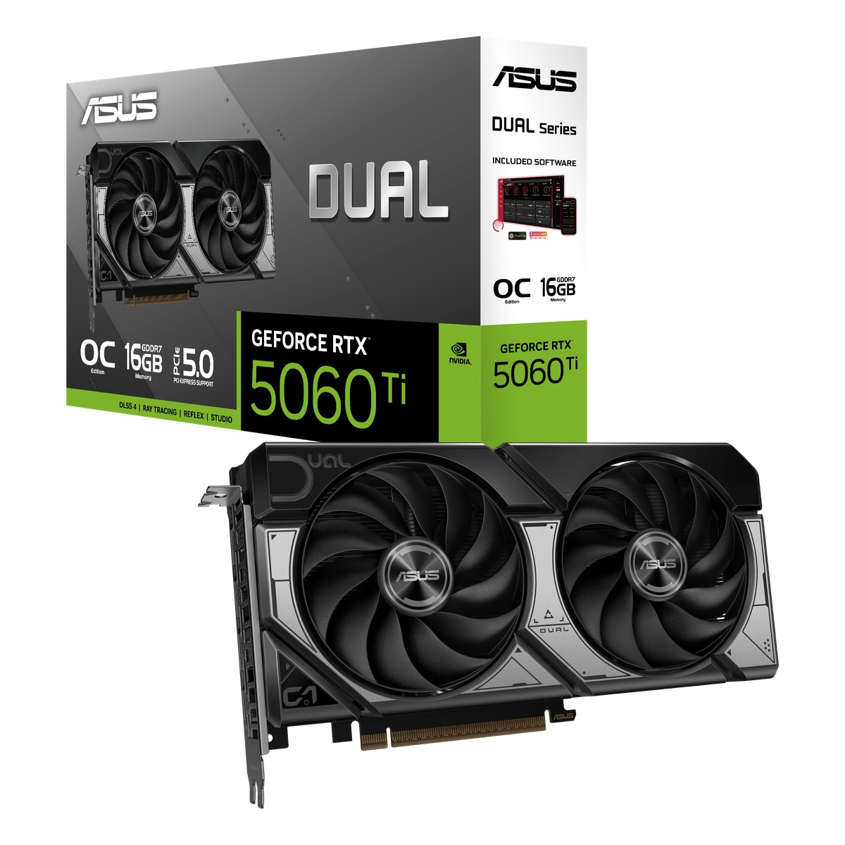 ASUS Dual GeForce RTX 5060 Ti 16G OC B-Ware - 16GB GDDR7, HDMI, 3x DP