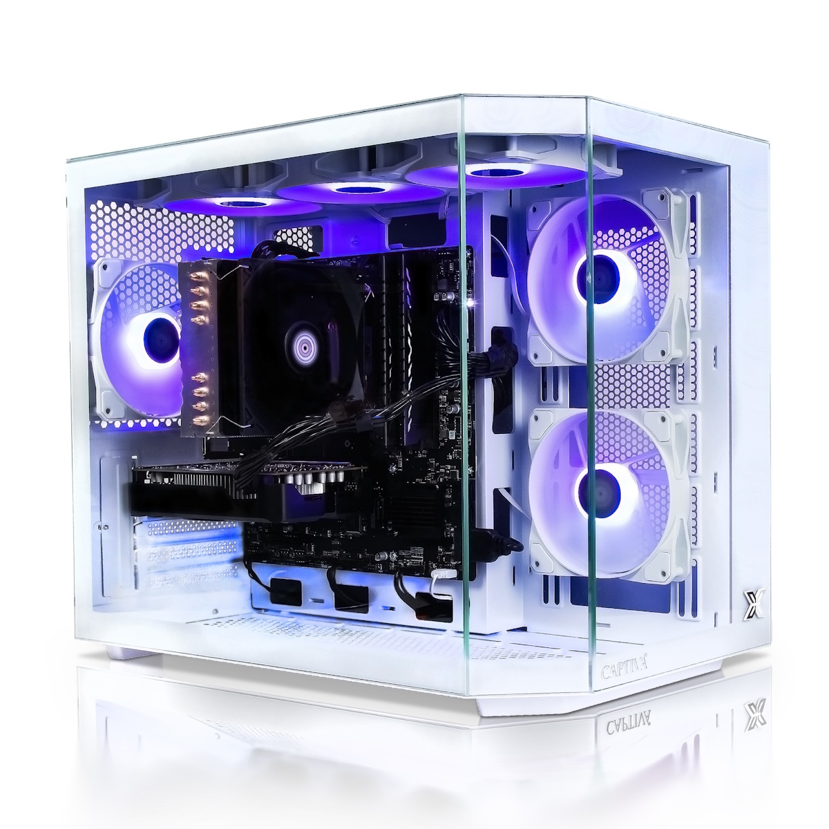 Captiva Advanced Gaming R88-503 Desktop-PC AMD Ryzen 7 5700X, 32GB RAM, 1TB M.2 SSD, Nvidia GeForce RTX 4060, Wi-Fi 6, W...