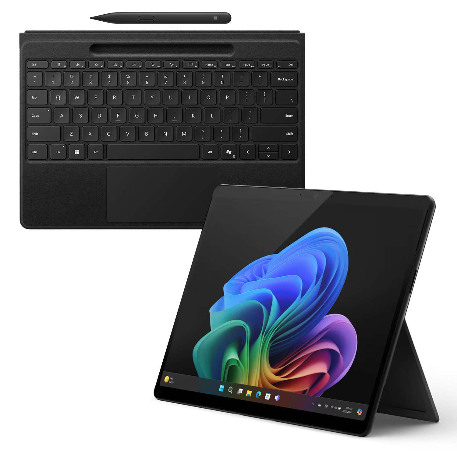 Microsoft Surface Pro 11 for Business Copilot+PC i5U 16GB 256GB inkl. Pro Flex Keyboard mit Pen schwarz - 16GB - 256GB -...