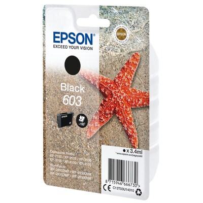 Epson 603 Tintenpatrone Schwarz Für Kompatibilität, siehe Artikel-Beschreibung