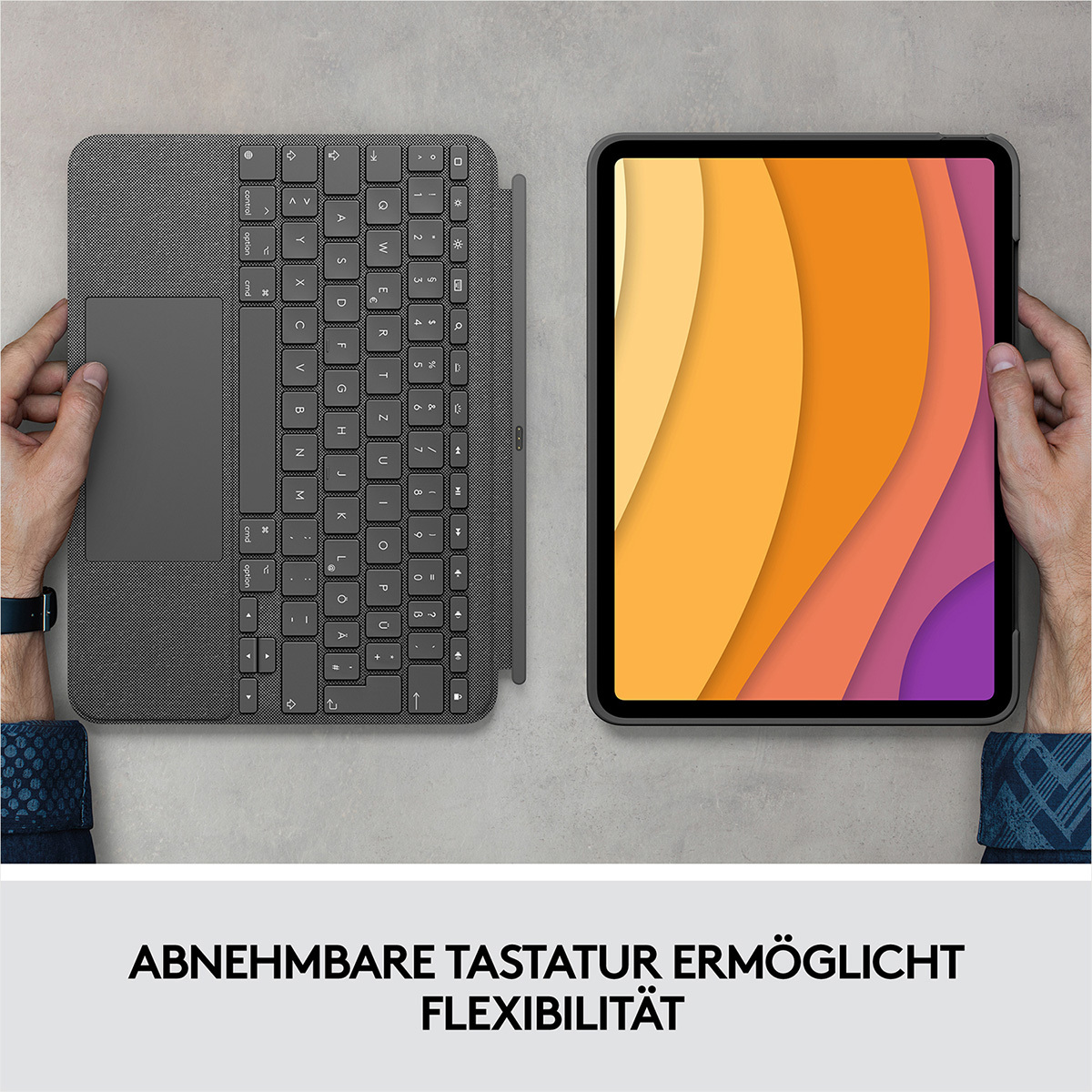 Logitech Combo Touch für Ipad Air (4. und 5. Gen. - 2020, 2022 