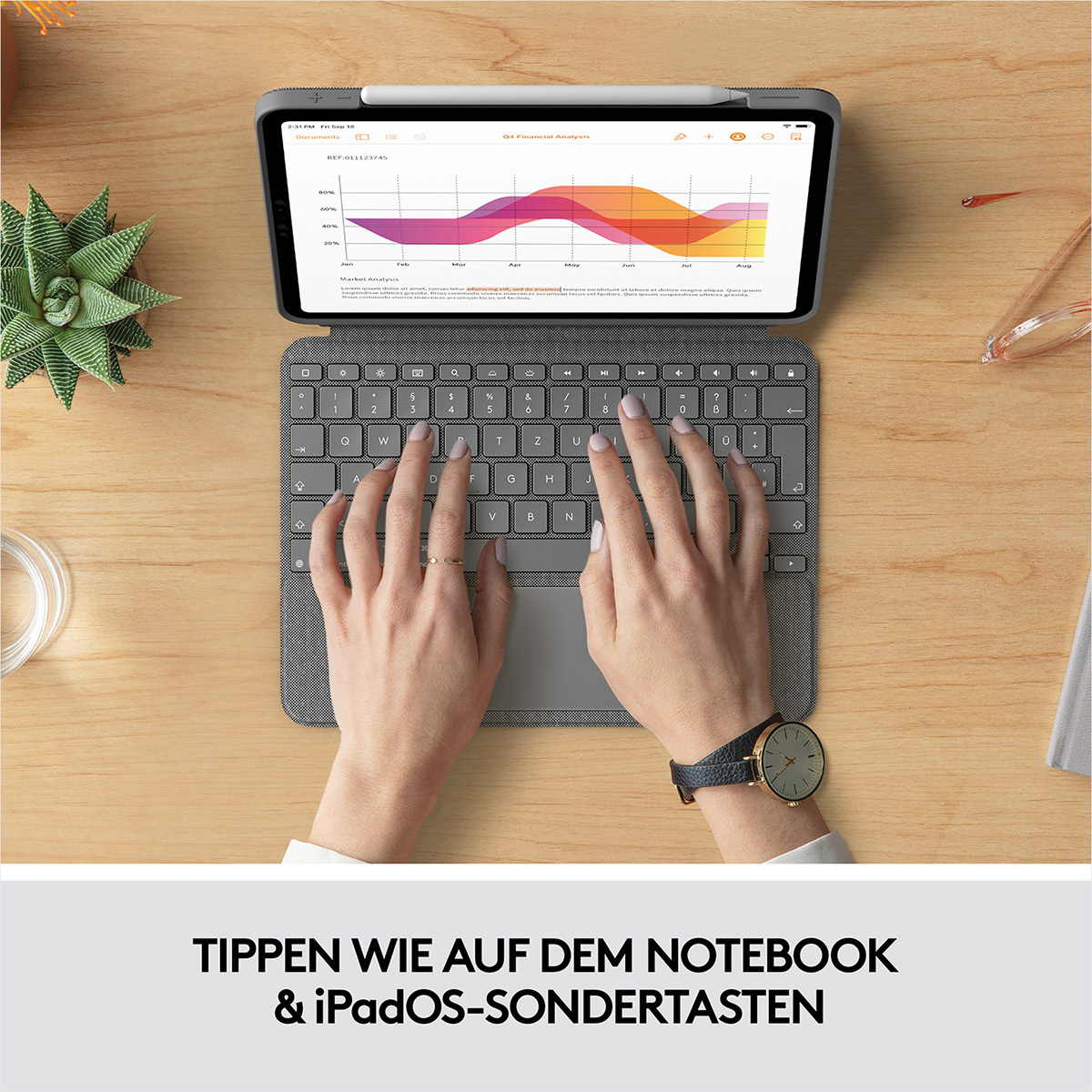 Logitech Combo Touch für Ipad Air (4. und 5. Gen. - 2020, 2022 
