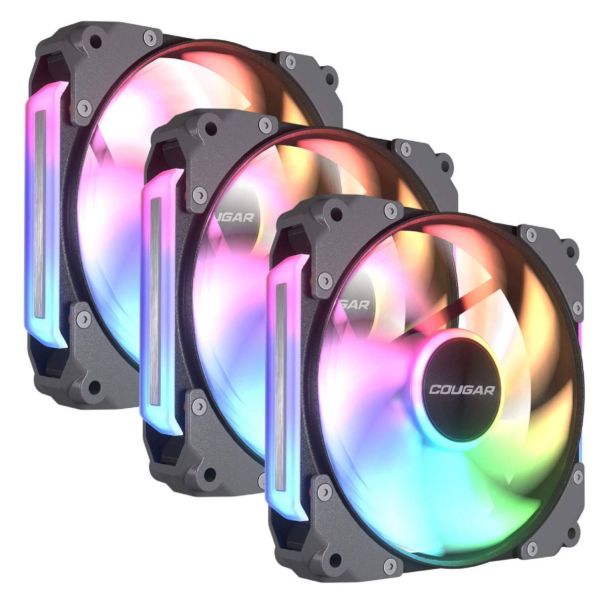 COUGAR Apolar 120 ARGB Reverse Blade schwarz 3er-Pack | Gehäuselüfter