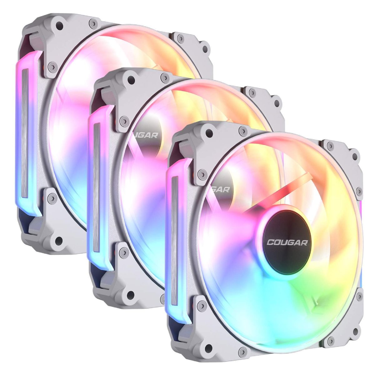 COUGAR Apolar 120 ARGB Reverse Blade weiß 3er-Pack | Gehäuselüfter
