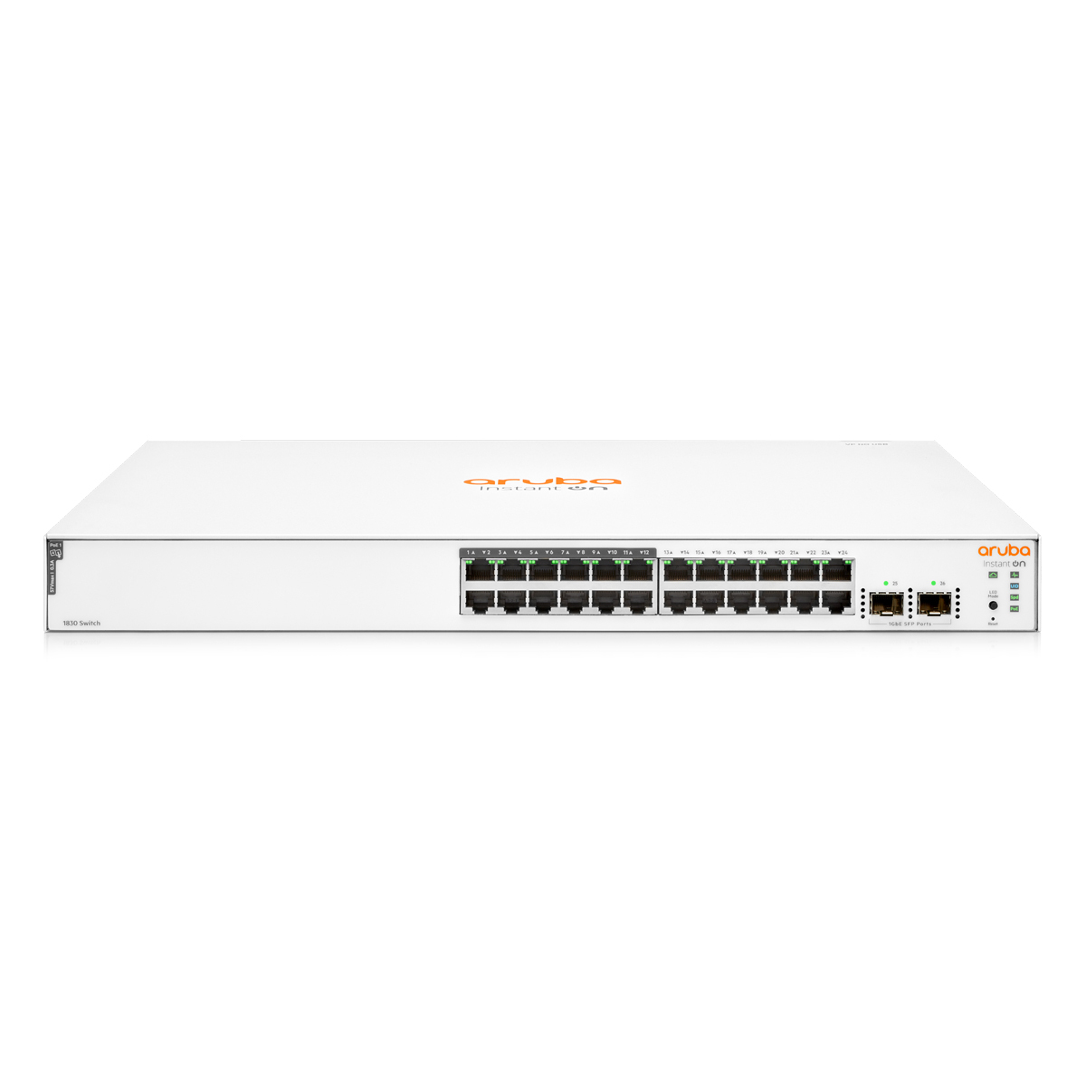 HPE Networking Instant On 1830 26-Port PoE+ Switch B-Ware [24x Gigabit-LAN, 2x SFP, PoE+ 195W]