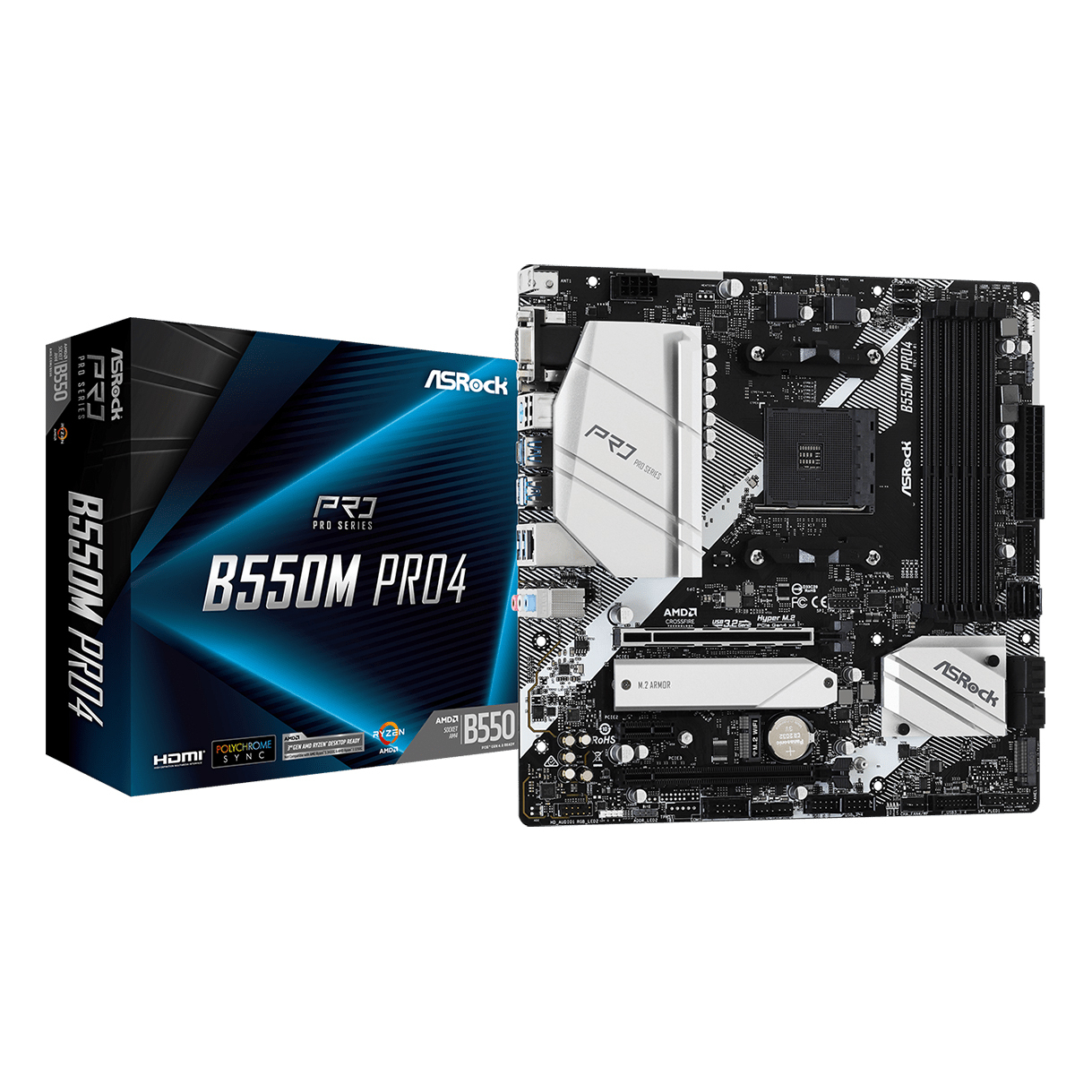 ASRock B550M Pro4 Mainboard Sockel AM4 B-Ware