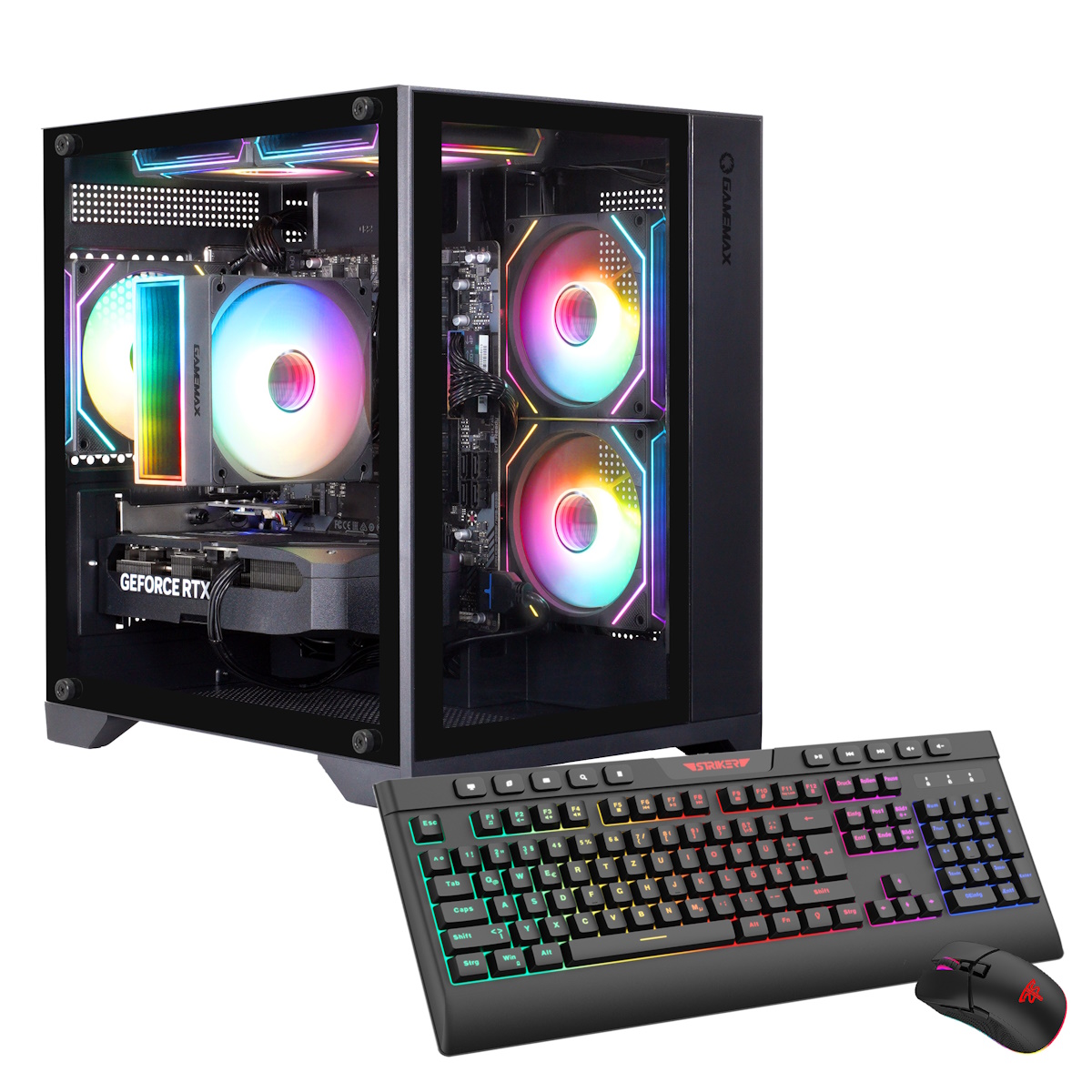 HYRICAN Infinity Mini BK 7524 AMD Ryzen 7 9700X, 32GB DDR5 RAM, 1TB M.2 SSD, NVIDIA GeForce RTX 5070 Ti (16GB GDDR7), Wi...