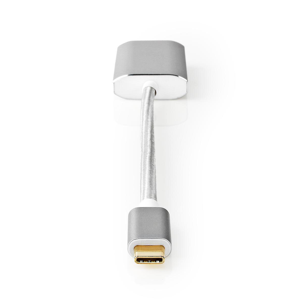 Nedis USB-Adapter | USB 3.2 Gen 1 | USB-C™ Stecker | DisplayPort Buchse | Power delivery | 0.20 m | rund | Vergoldet | G...
