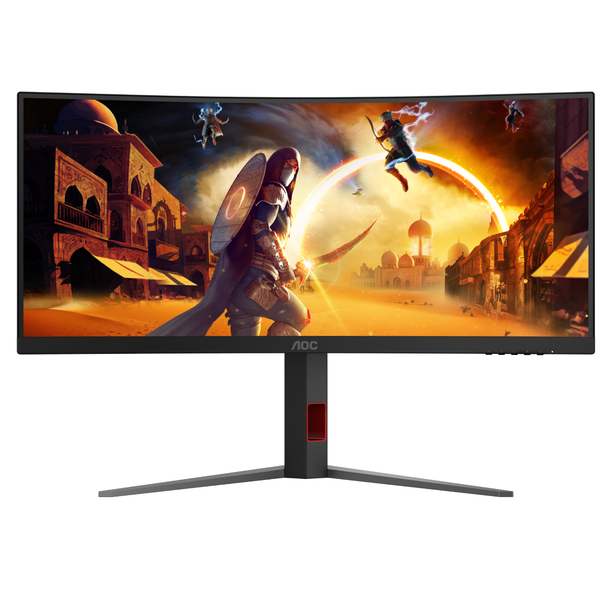 AOC CU34G4Z B-Ware - 34 Zoll WQHD Curved Monitor, 240 Hz, FreeSync Prem, HDR400 (3440x1440, 1ms GtG, 2x HDMI 2.1, 1x Dis...