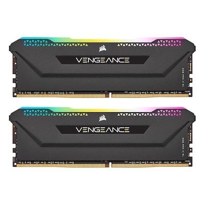 Thumbnail - Corsair Vengeance RGB Pro SL Weiß 32GB Kit (2x16GB) DDR4-3600 CL18 DIMM Arbeitsspeicher, optimiert für AMD