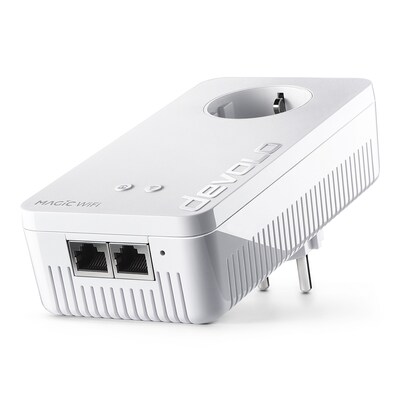 devolo Magic 2 WiFi next Powerline Adapter Powerline bis zu 2.400 Mbit/s, WiFi 5 bis zu 1.167 Mbit/s, 2x Gigabit LAN