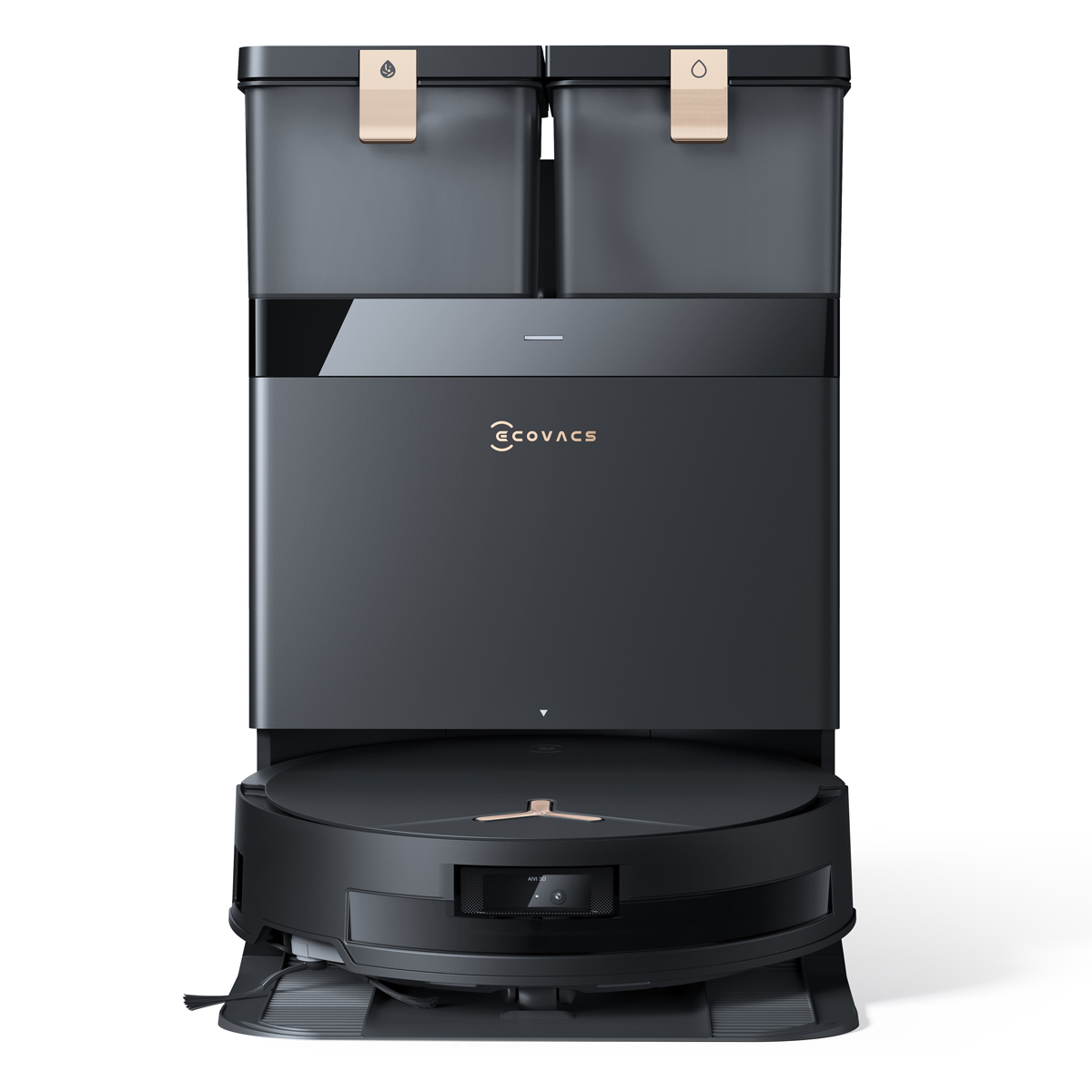 ECOVACS DEEBOT T50 MAX PRO OMNI Schwarz Saugroboter mit Reinigungsstation