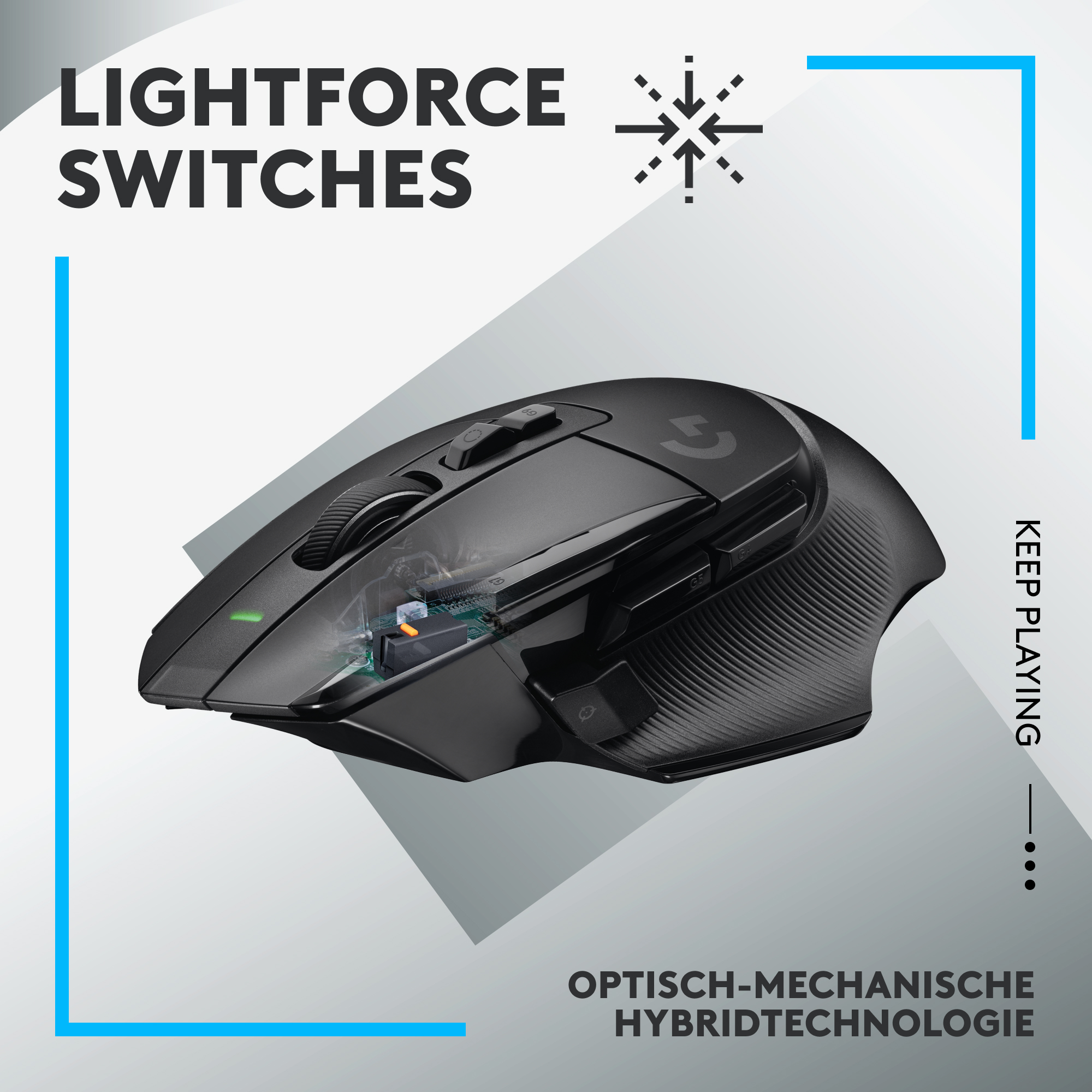 Logitech G502X Lightspeed Wireless Gaming Maus, - Mäuse online 