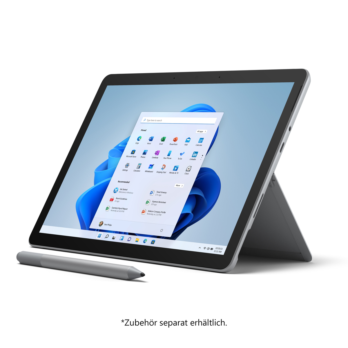 Microsoft Surface Go 4 for business - W11Pro - 8GB - 128GB i3 N200 - 8GB - 128GB SSD - W11Pro - platin