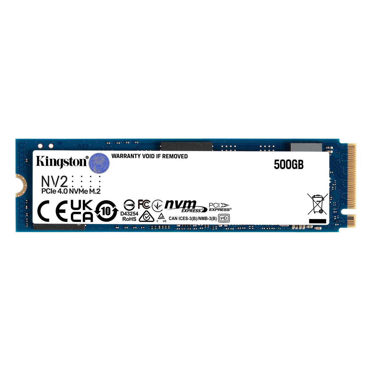 Kingston NV2 SSD 500GB M.2 2280 PCIe 4.0 x4 NVMe B-Ware - internes Solid-State-Module