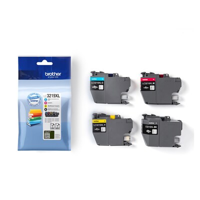 Brother LC-3219XL Tintenpatronen Value Pack 4x Patronen: Schwarz, Cyan, Magenta und Gelb | Für Kompatibilität, siehe Artikel-Beschreibung