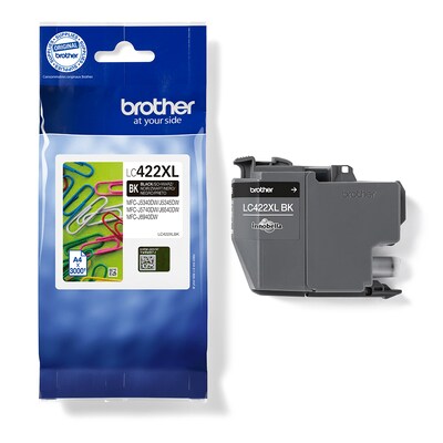 Brother LC-422XLBK Tintenpatrone Schwarz für 3.000 Seiten Kompatibilität: MFC-J5340DWE // MFC-J5340DW // MFC-J5345DW // MFC-J5740DW // MFC-J6540DWE