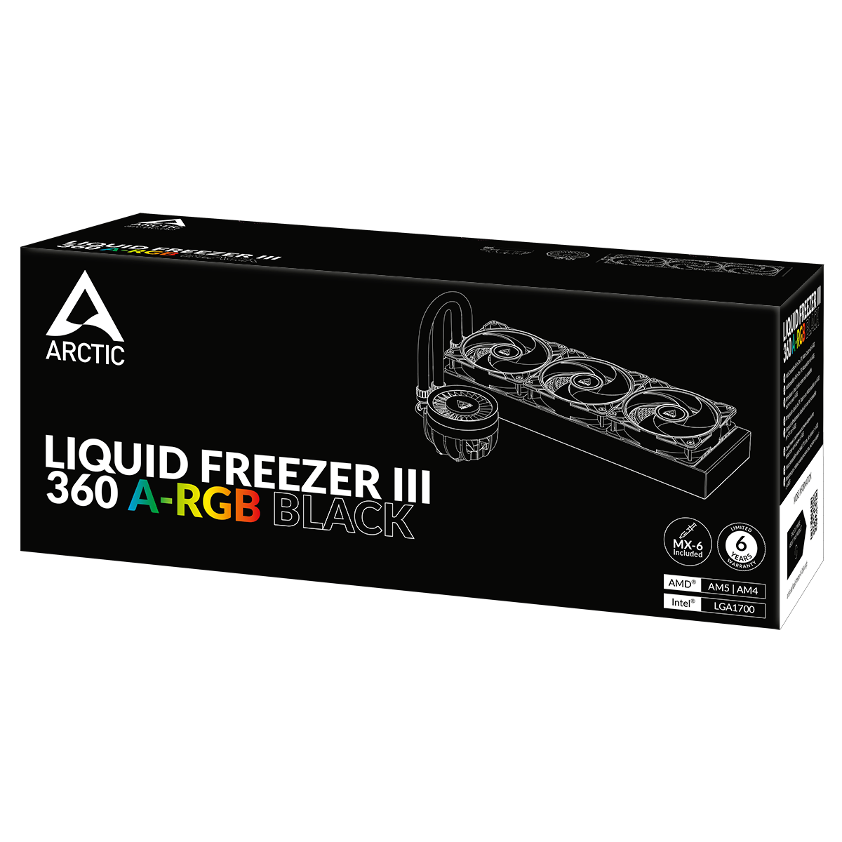 ARCTIC Liquid Freezer III 360 A-RGB Black | AiO-Wasserkühlung 