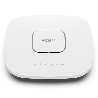 NETGEAR WAX630 Cloud Managed WiFi 6 Access Point AX6000 Tri-Band, 1x 2.5GbE LAN, 1x GbE LAN