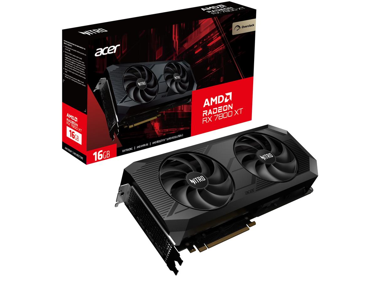Acer NITRO AMD Radeon RX 7800 XT OC B-Ware - 16GB GDDR6, 1x HDMI, 3x DP