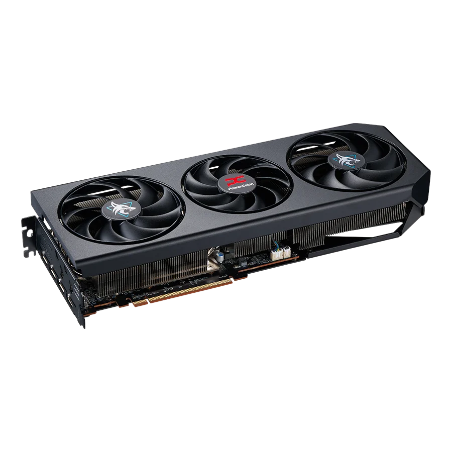 Powercolor Radeon RX 9070XT Hellhound OC 16GB B-Ware - 16GB GDDR6, 1x HDMI, 3x DP