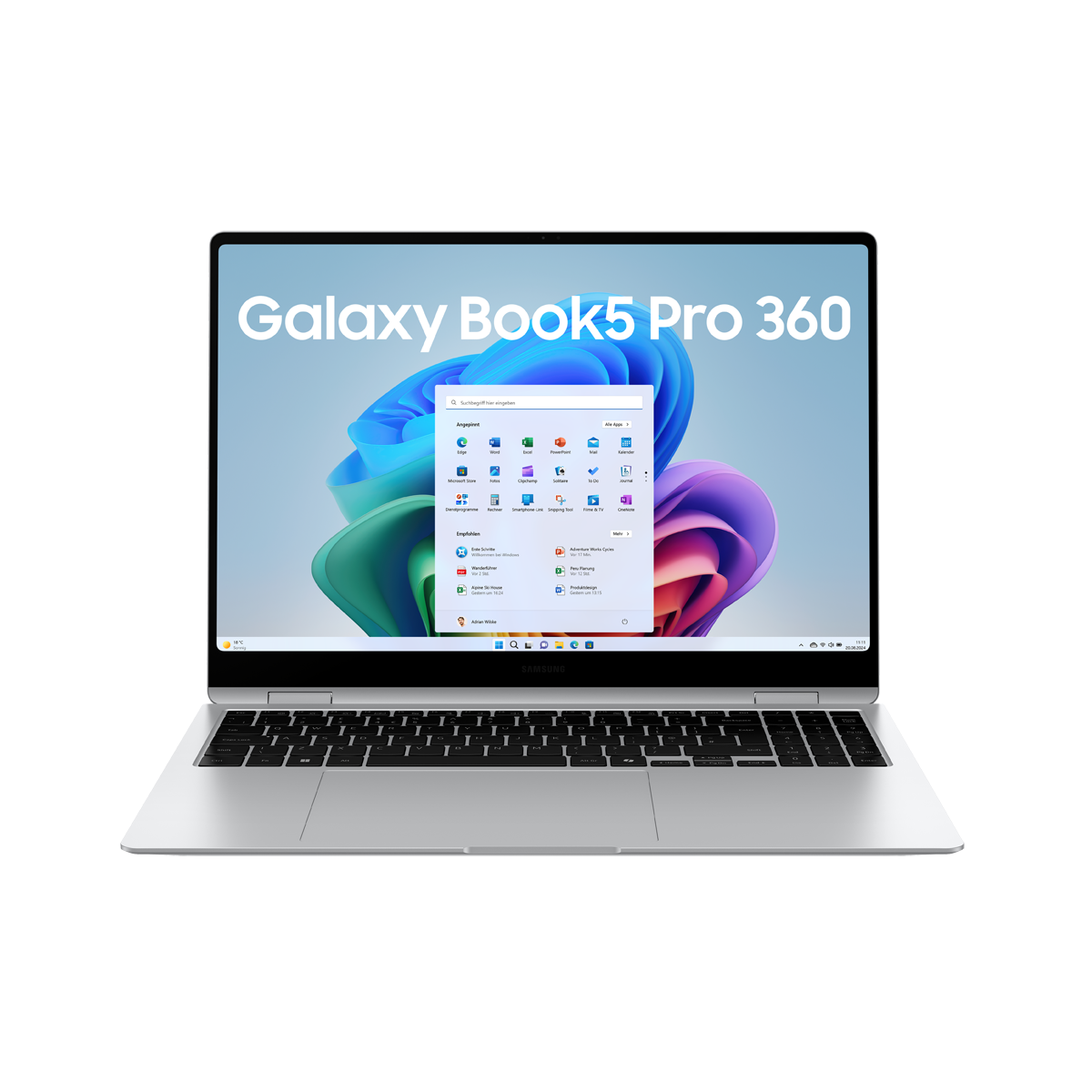 SAMSUNG Galaxy Book5 Pro 360 B-Ware 16 Zoll Intel Core Ultra 7 258V 32GB 1000GB W11 Platinum Silver