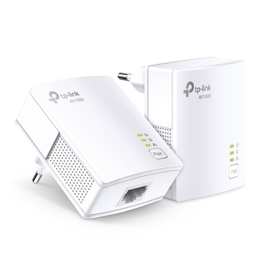 TP-Link AV1000 Gigabit Powerline Set B-Ware 2 x Adapter, bis zu 1.000 Mbit/s, HomePlug AV2 Standard