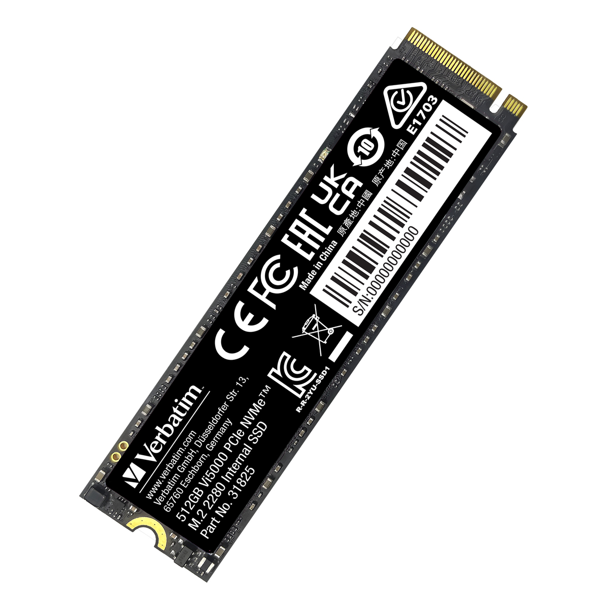Verbatim Vi5000 SSD 512GB M.2 2280 PCIe Gen4 B-Ware Internes Solid-State-Module