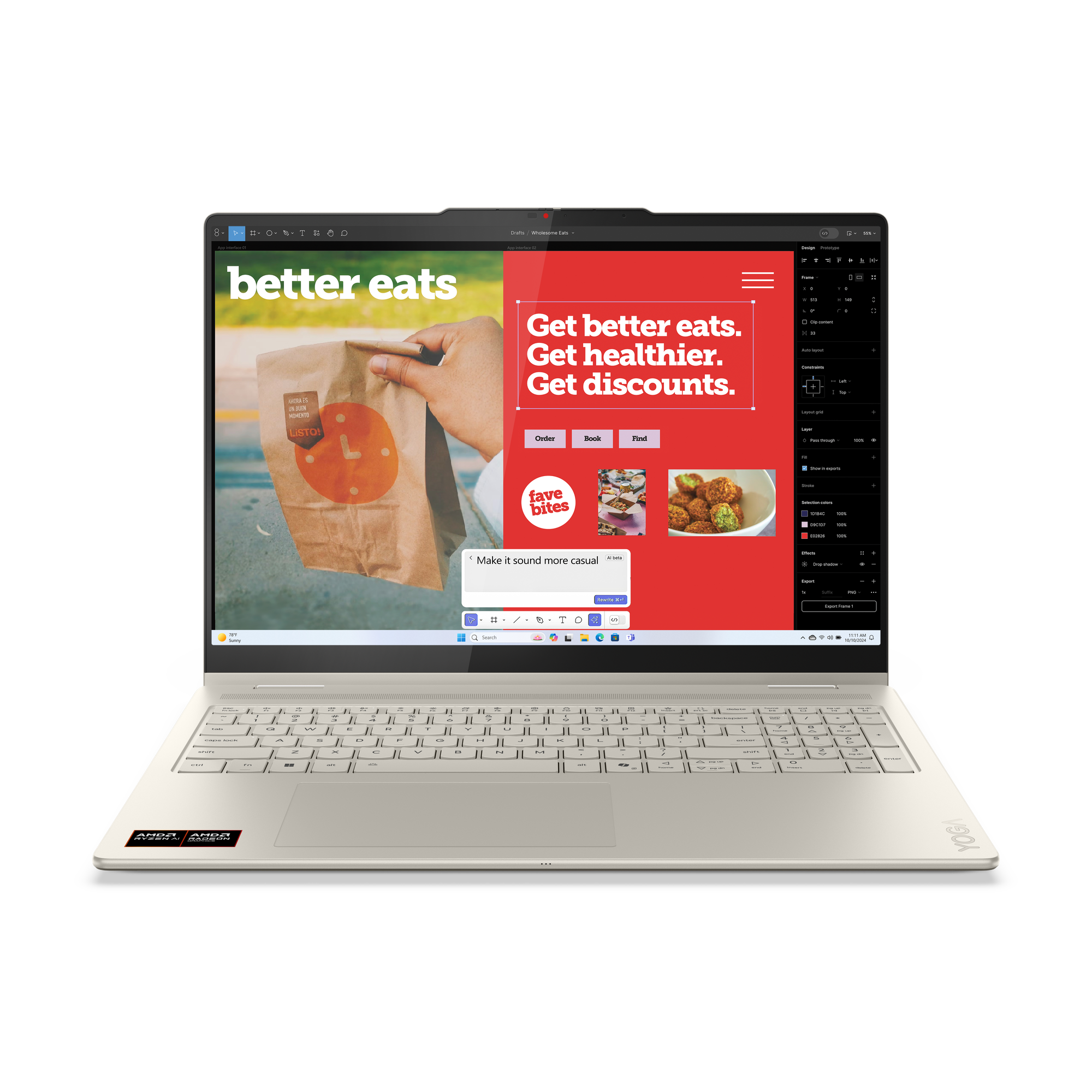 Lenovo Yoga 7 2-in-1 83JU000QGE B-Ware - 16" 2.8K OLED , AMD Ryzen™ AI 7 350, 16GB RAM, 1TB SSD, Windows 11